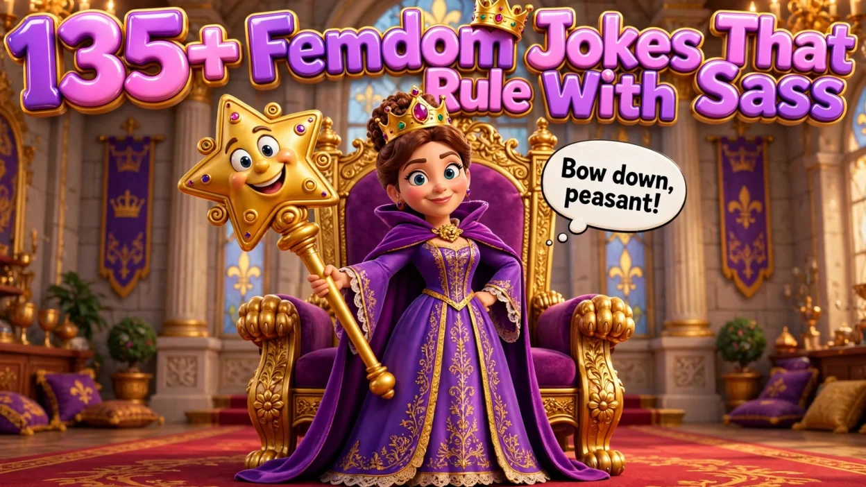135+ Femdom Jokes That Rule With Sass 👑