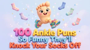 100 Ankle Puns So Funny They'll Knock Your Socks Off — cute cartoon ankle character